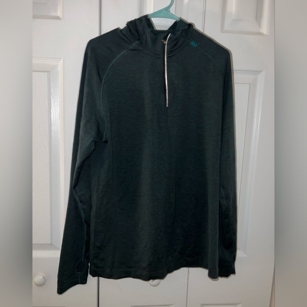 LULULEMON "athletic sweater" men GREEN
